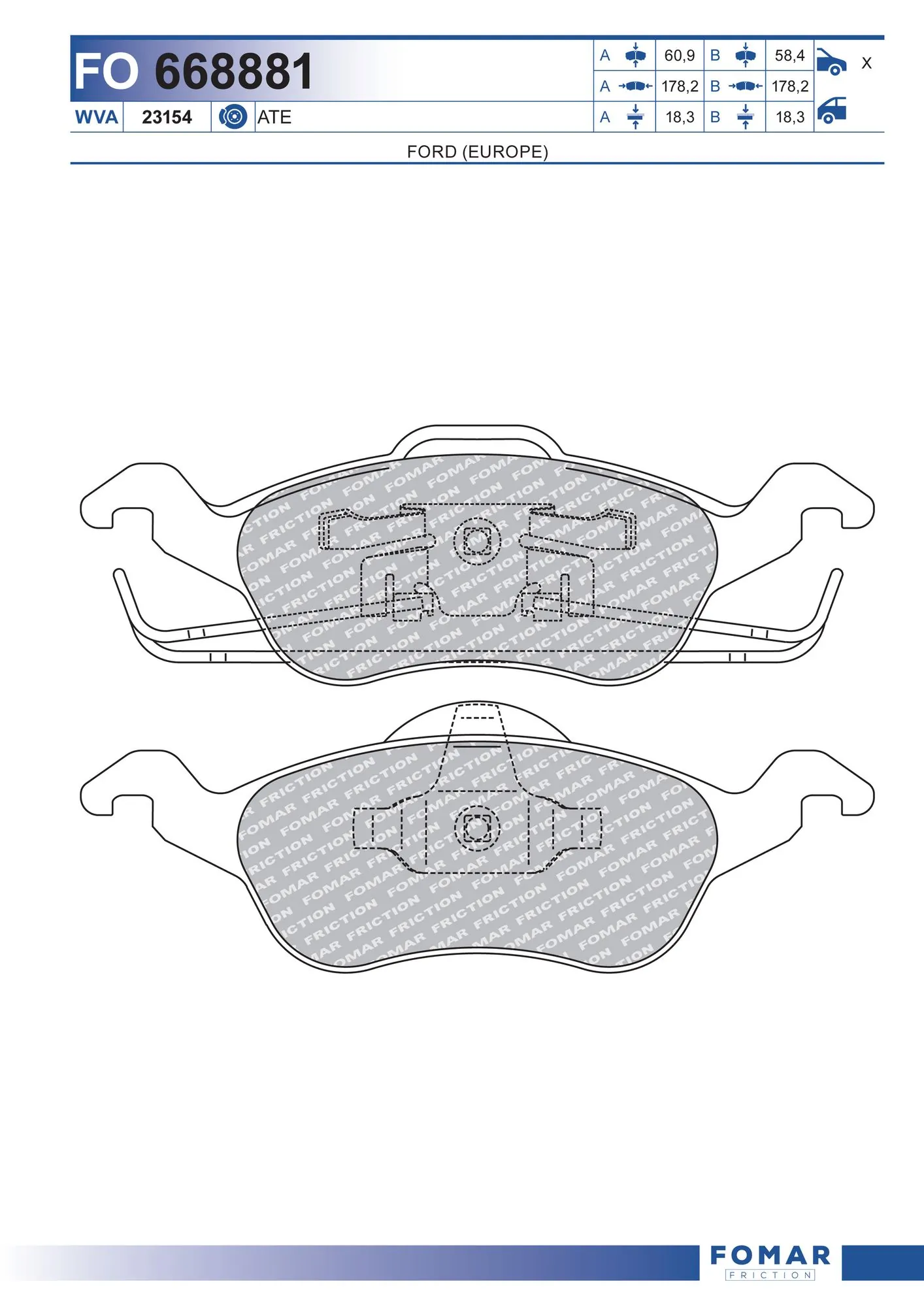 Brake Pad Set, disc brake